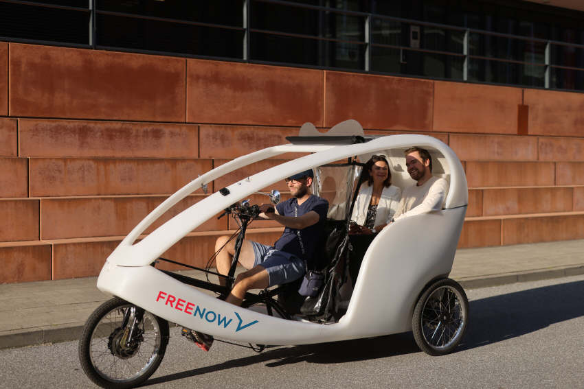 Fahrrad-Taxis in vier deutschen Städten